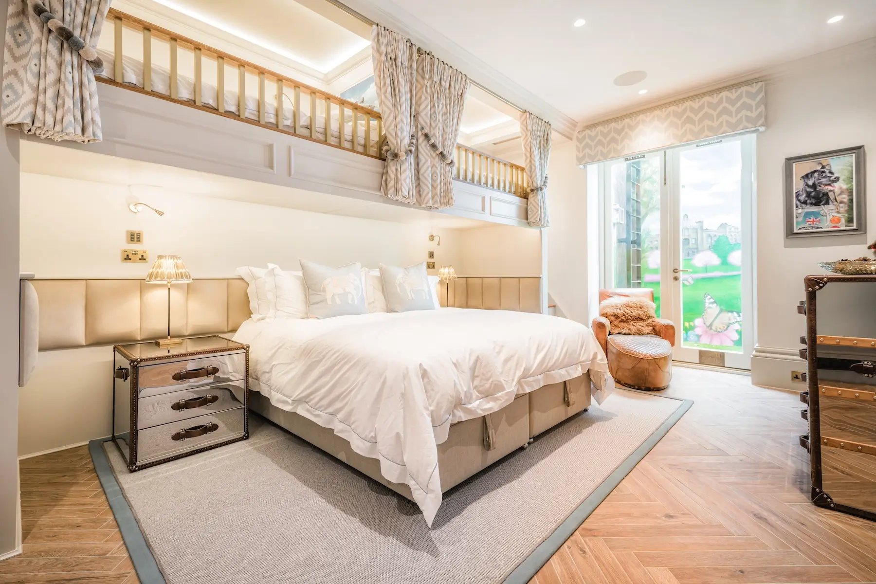 Bedroom in a Leeds property featuring Lutron installation