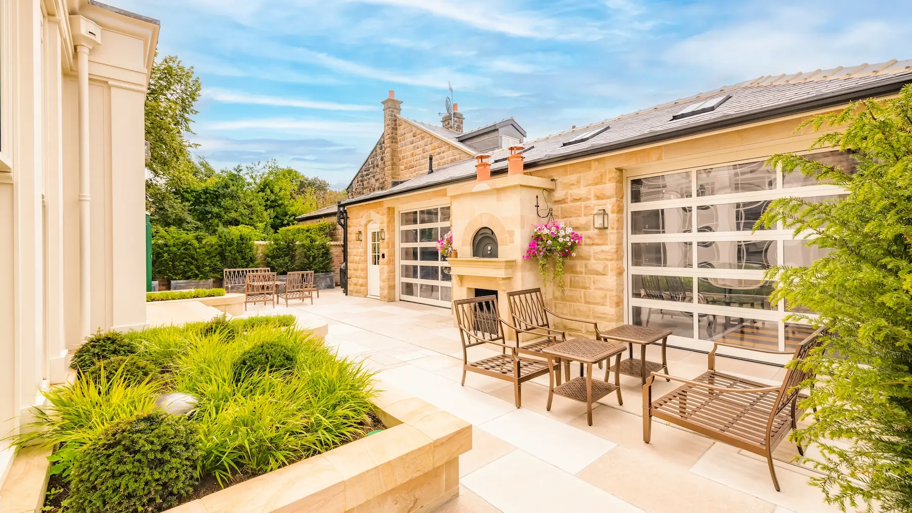 Exterior of a Leeds property with Lutron blinds closed